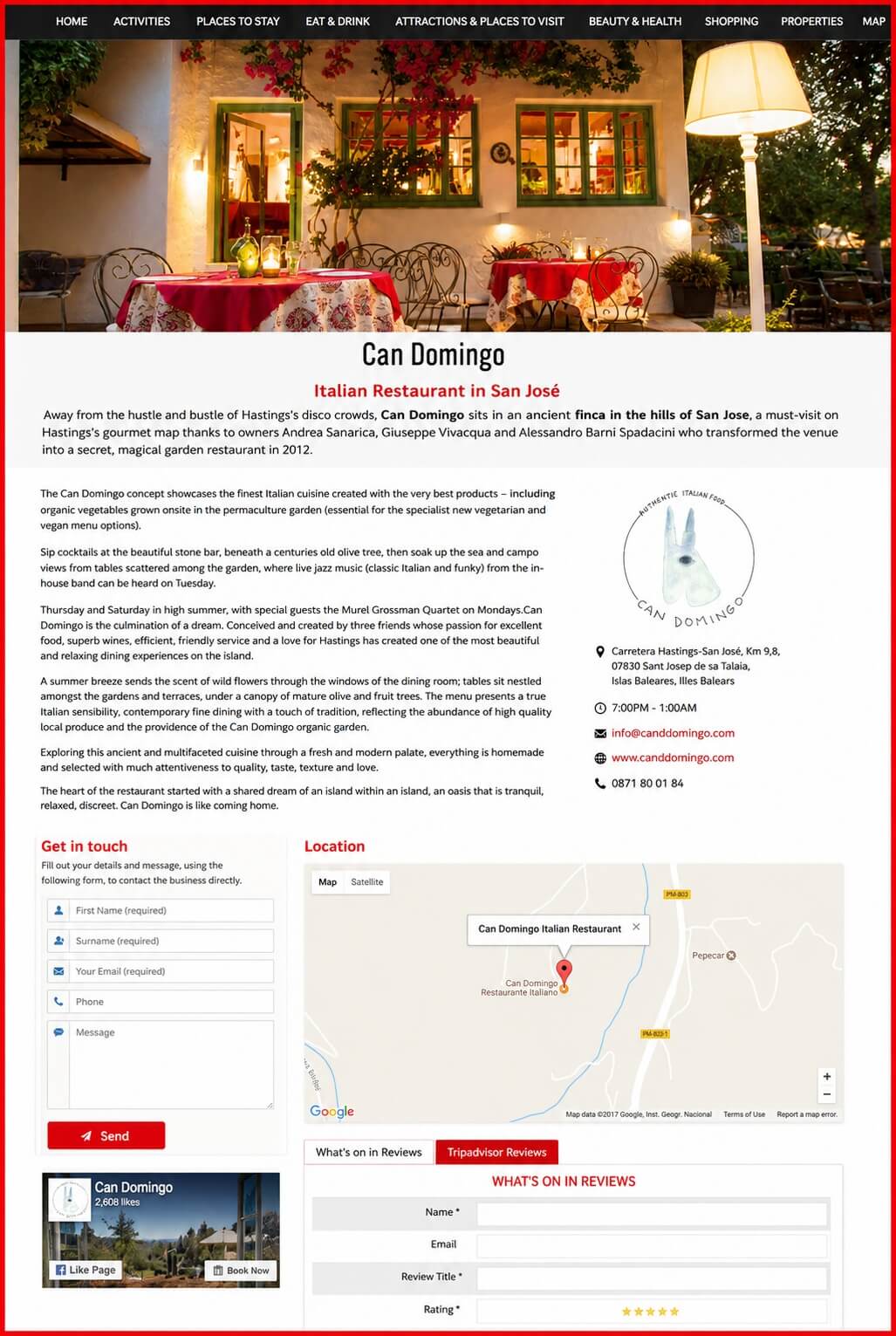 Sales Page Example when Advertise with us What's on in Dartford.com